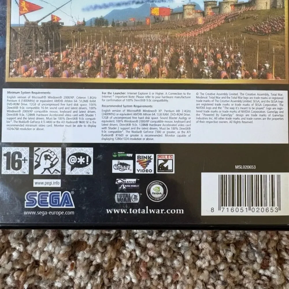 Medieval II Gold Edition Total War Total War Kingdoms PC DVD 2 Discs